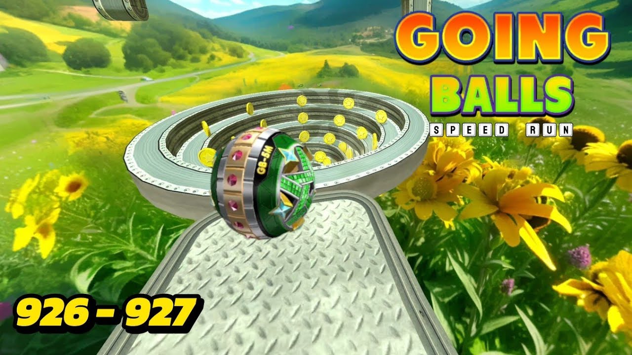 Скоростное прохождение игры Going balls (новое обновление), уровни 926-927.
