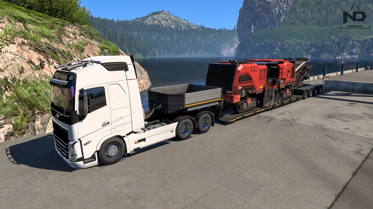 ETS2 Online - Xe Đầu Kéo Châu Âu và Chuyến Hàng Trên Đường Dốc Quanh Co !!