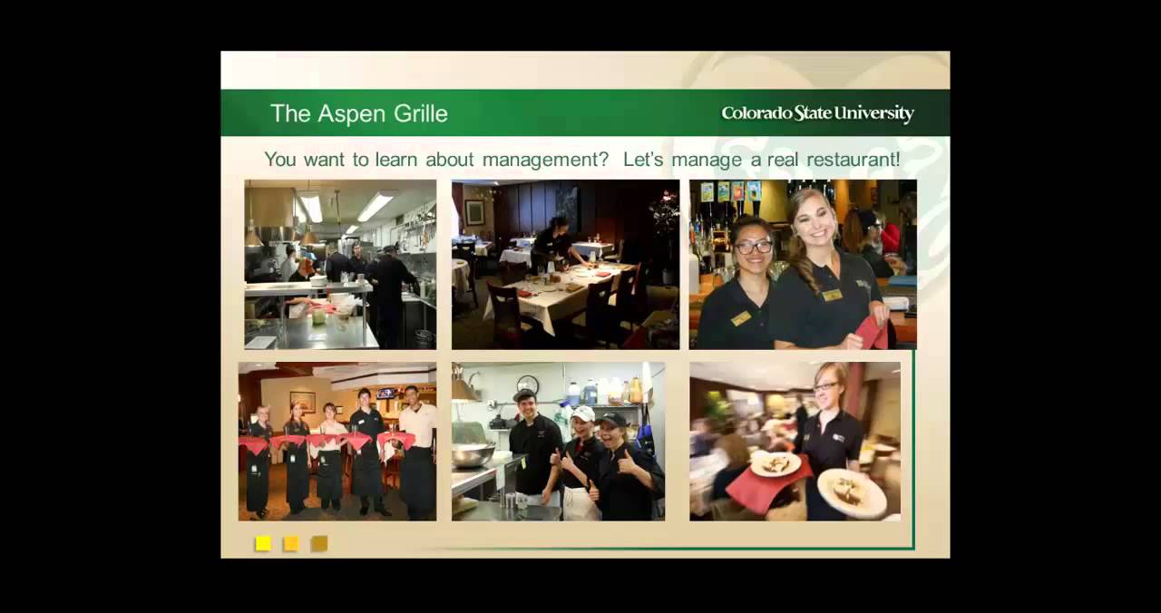 Hospitality Management at Colorado State University; Find Your Future
