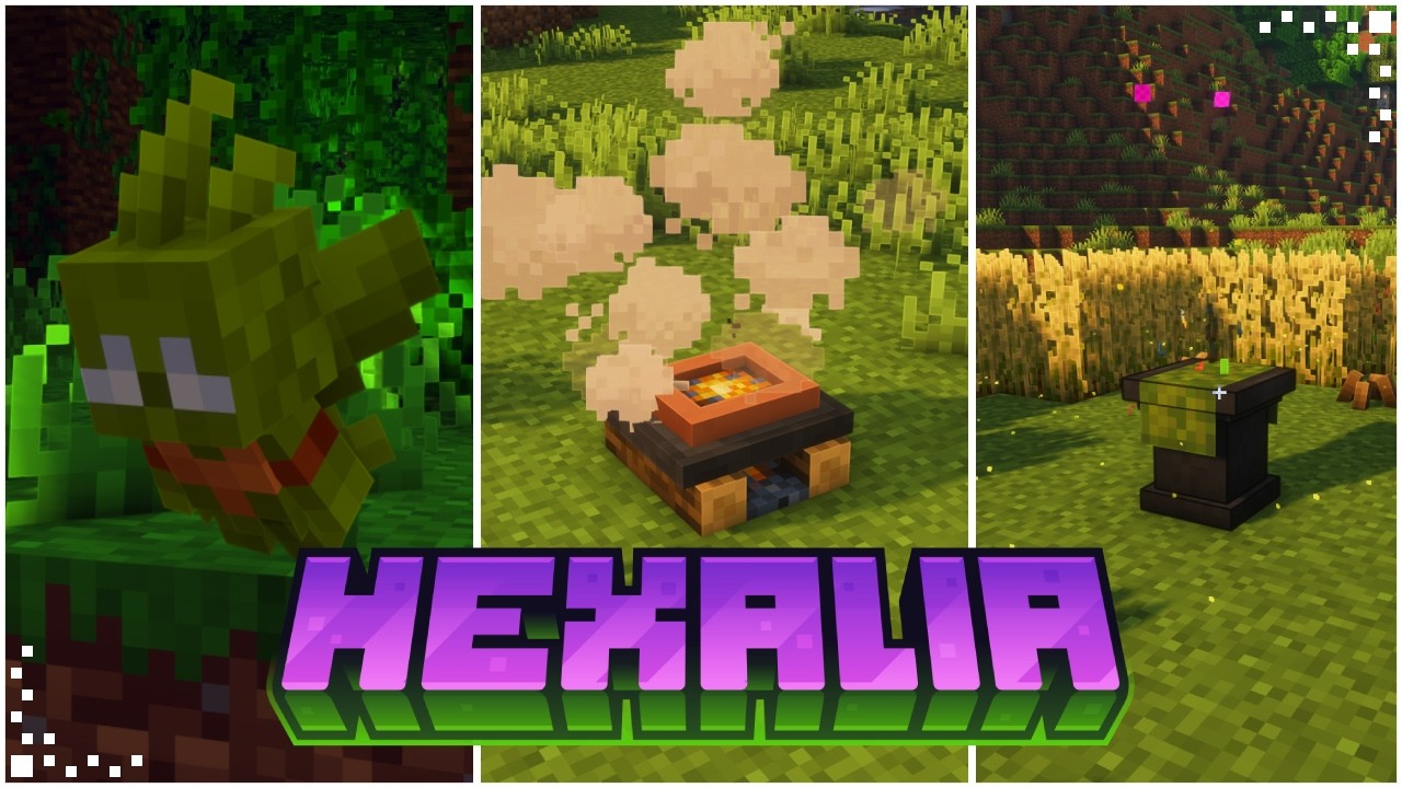 Hexalia (Minecraft Mod Showcase) | Witchcraft Through Herbalism | 1.21.1 / 1.20.1