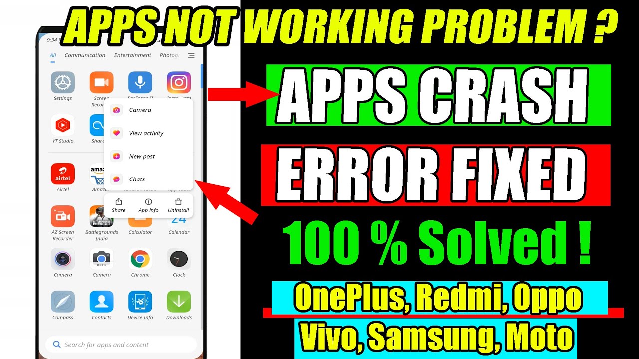 Fix Apps Not Opening Problem 🔥 | How to FIX APPS KEEPS STOPPING ERROR Android Phone | APP CRASH FIX
