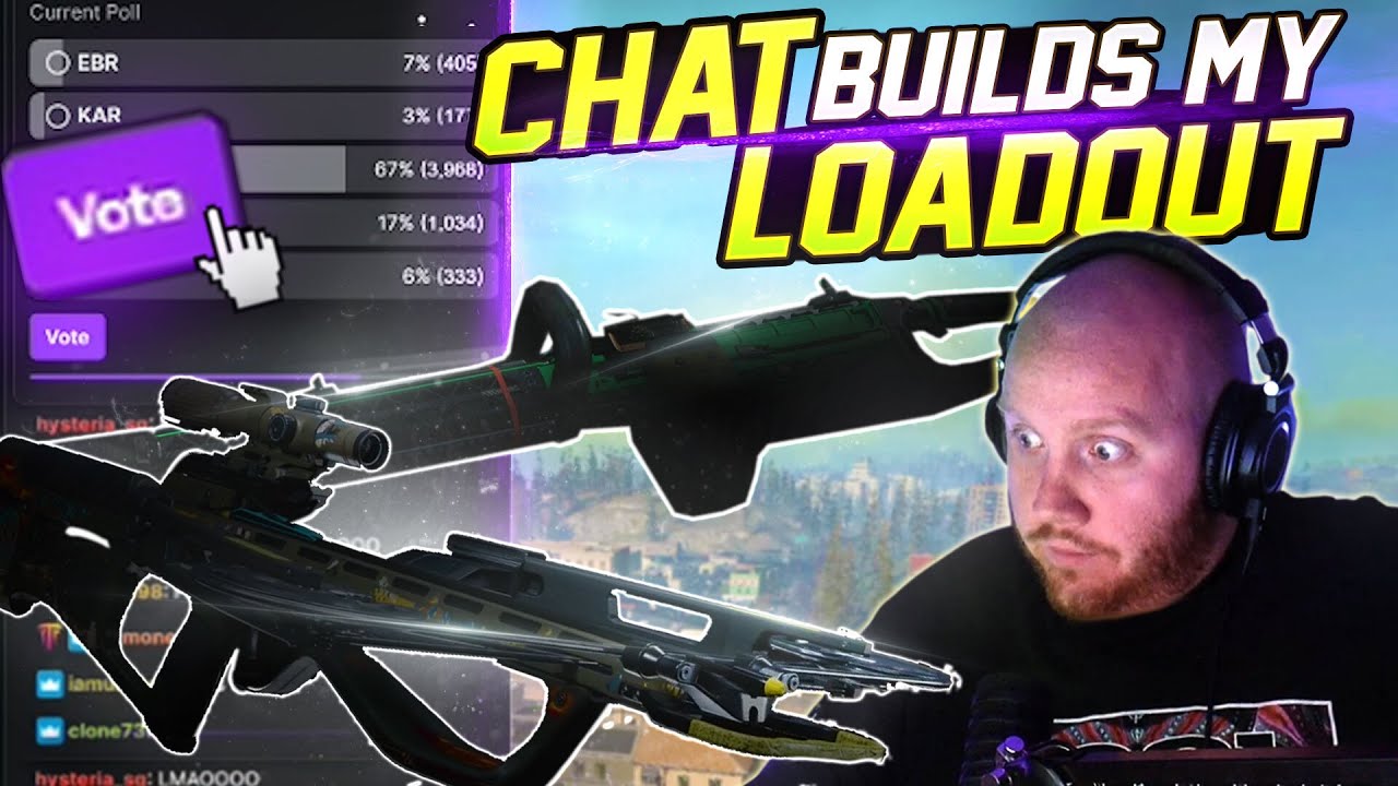 CHAT BUILDS MY LOADOUT IN WARZONE!