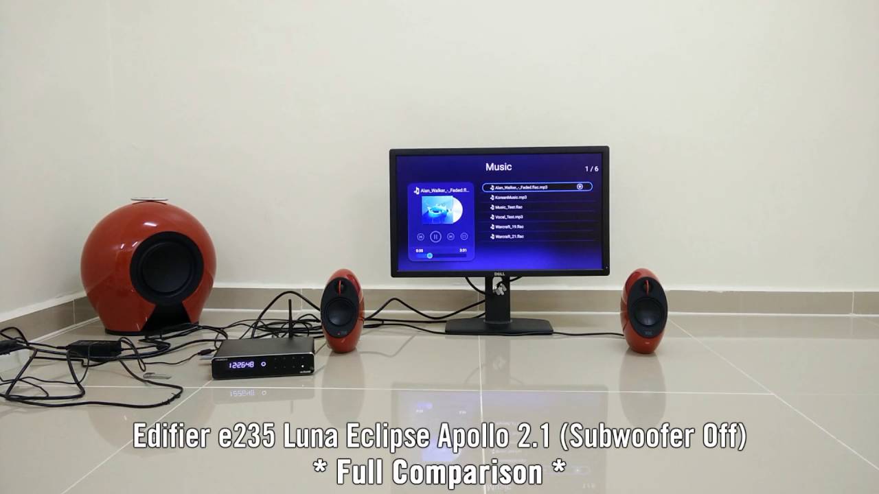 Gene Edifier e235 Luna Eclipse Apollo 2.1 Speaker Sound Test (Far Range)
