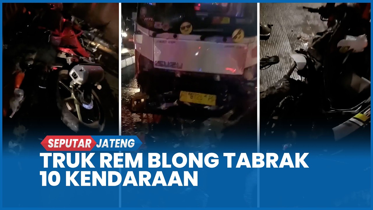 Lagi, Kecelakaan Beruntun di Exit Tol Bawen Semarang, Truk Rem Blong Tabrak 10 Kendaraan
