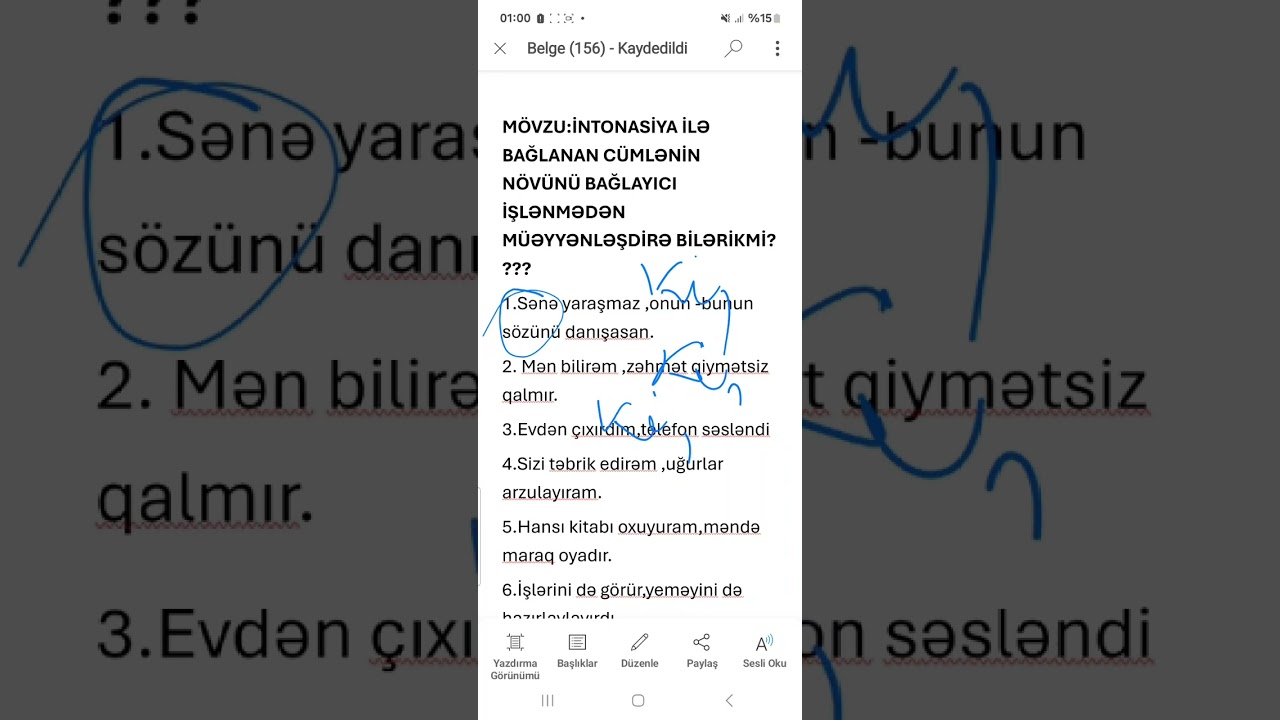 İNTONASİYA İLƏ BAĞLANAN CÜMLƏNİN NÖVÜNÜ NECƏ MÜƏYYƏN EDƏK?