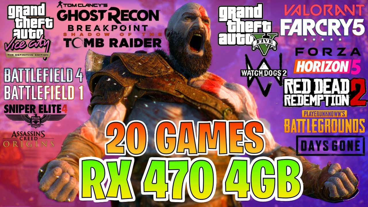 RX 470 4GB Testing 20 Games in 2022