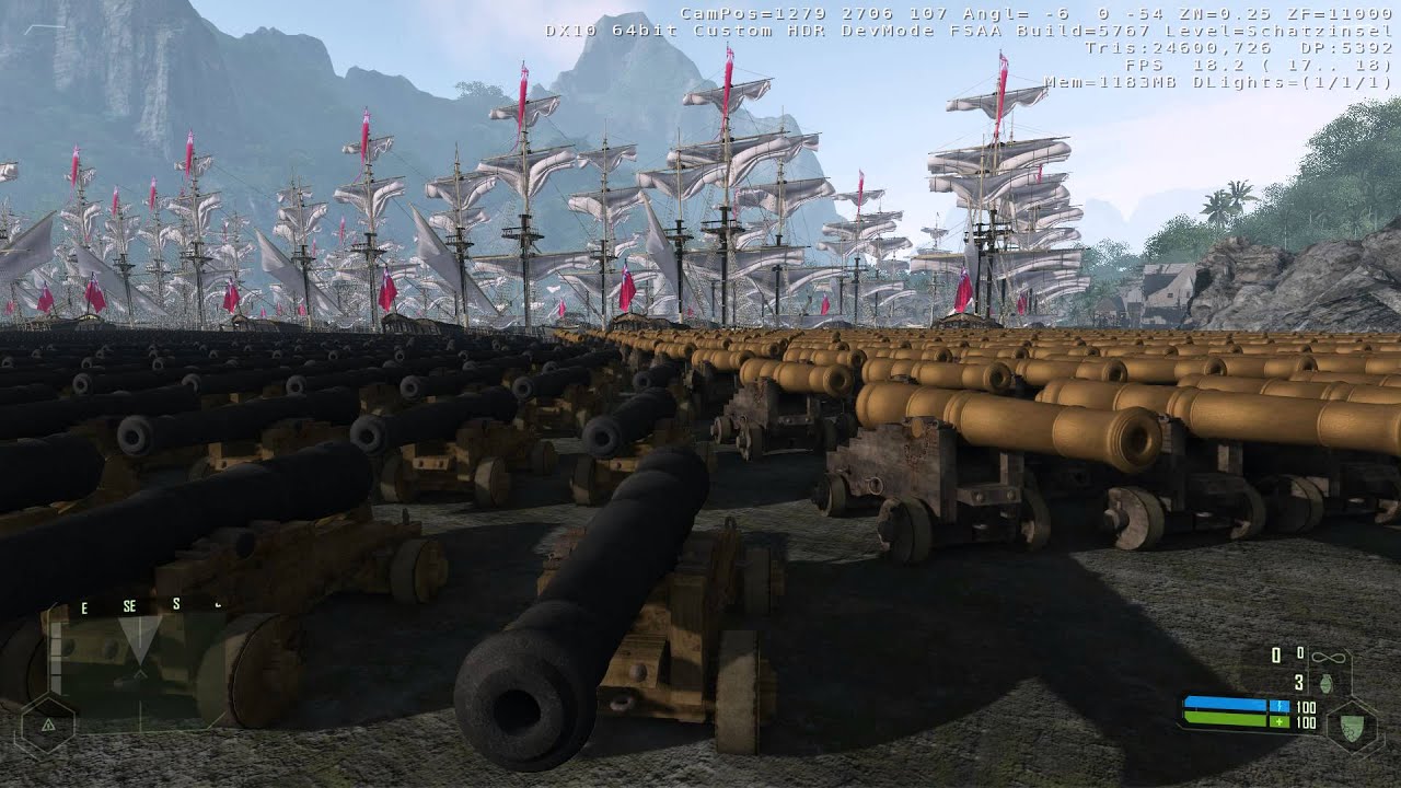 CryEngine 2 &ndash; Crysis &ndash; MOD &ndash; Maximum load of content