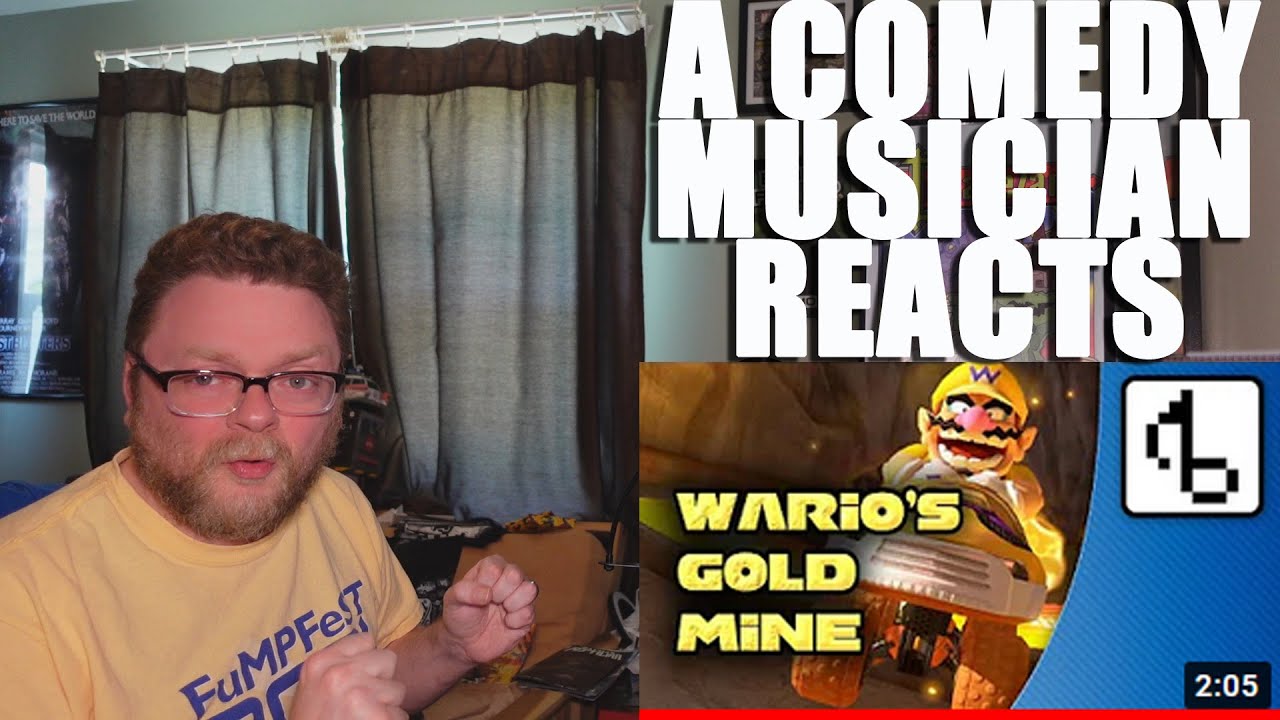 A Comedy Musician Reacts | Wario's Gold Mine WITH LYRICS by Brentafloss [REACTION]
