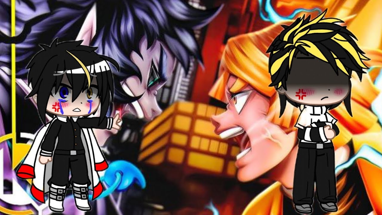 Tokyo Revengers React to Rap do Zenitzu e Kaigaku (Takemichi as Zenitzu e Kazutora as Kaigaku)