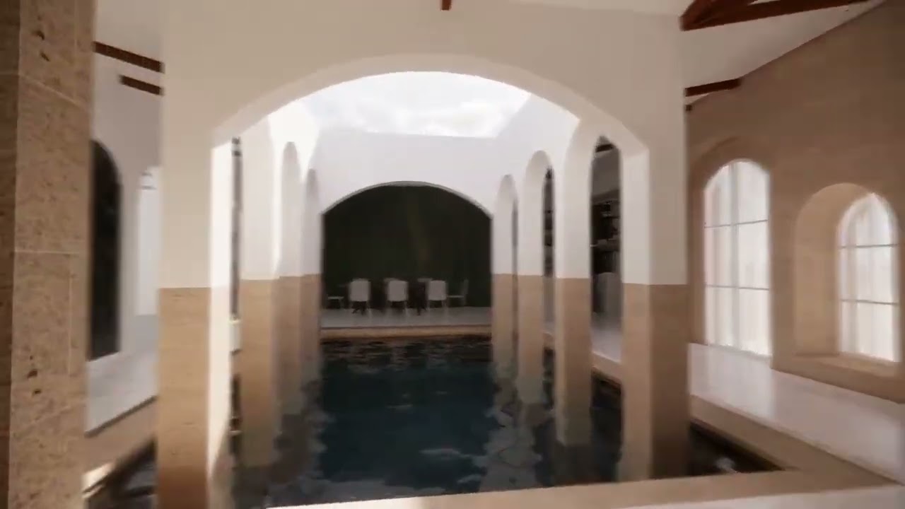 Desain halaman belakang areal berkumpul keluarga dengan gaya Arabic #desaininterior #desainrumah 