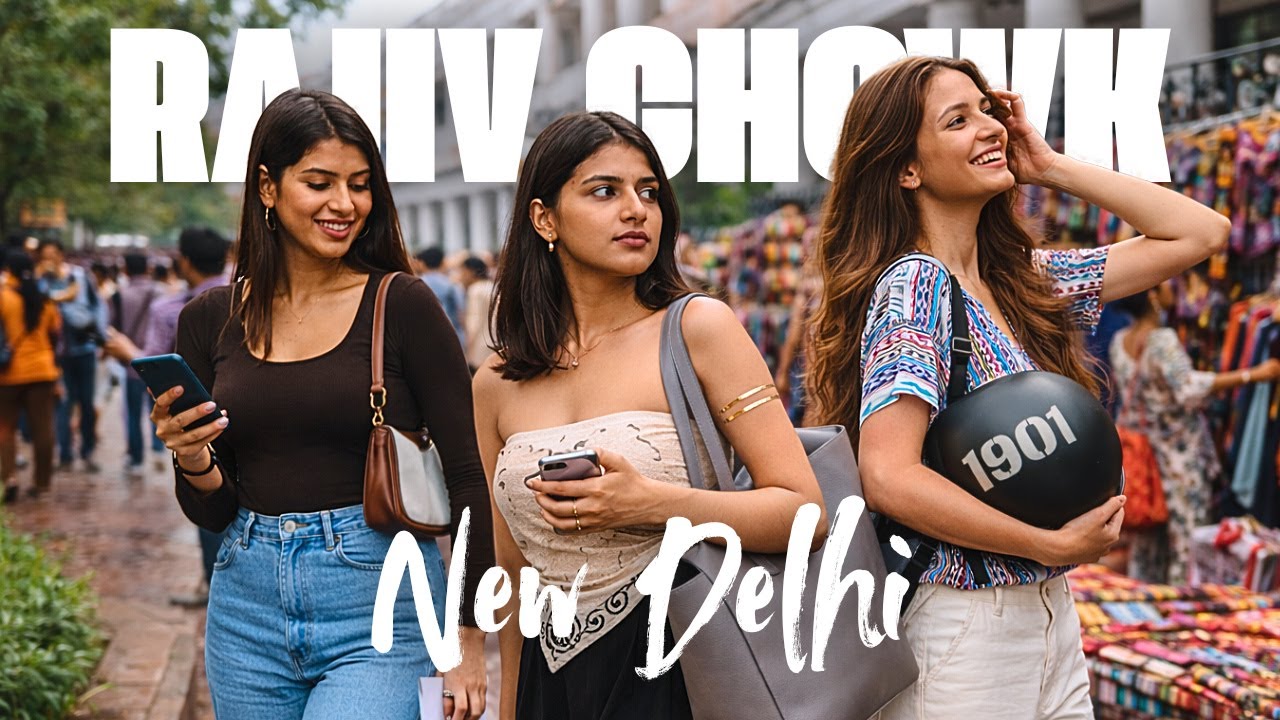 IF YOU ARE IN DELHI YOU MUST COME HERE! | Rajiv Chowk WalkingTour 4K | Incredible India