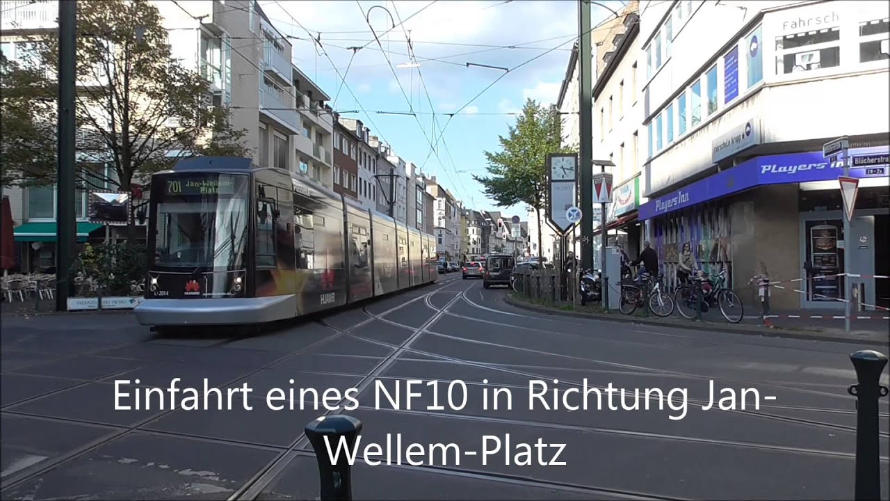 Straßenbahn Düsseldorf Gleisbauarbeiten auf der 707 und 715 Teil 2