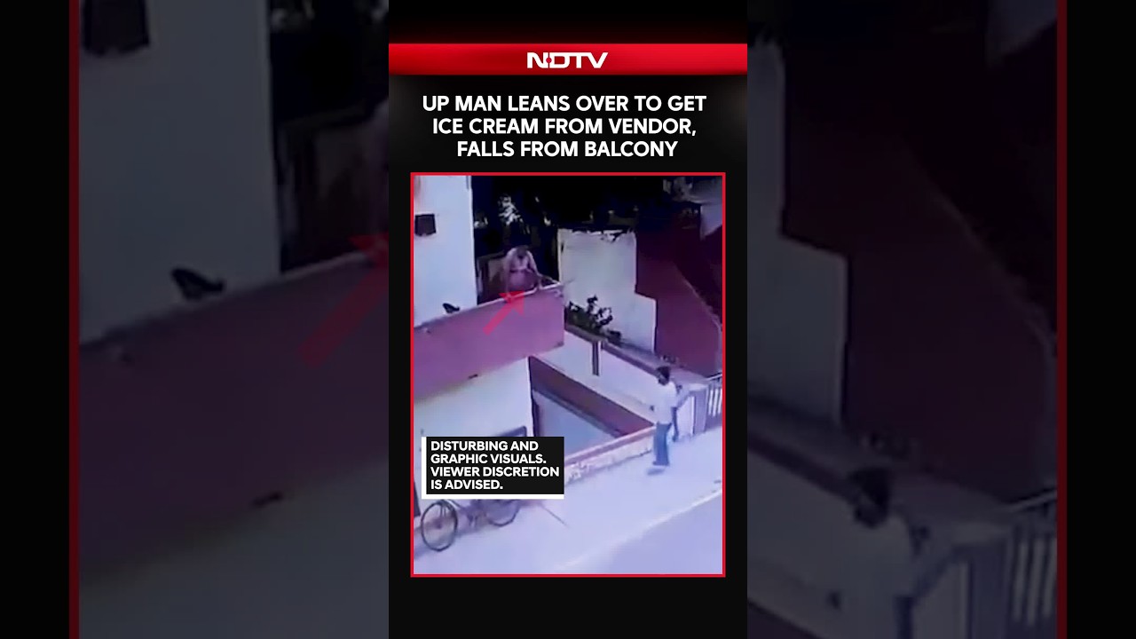 UP Man Leans Over To Get Ice Cream From Vendor, Falls From Balcony