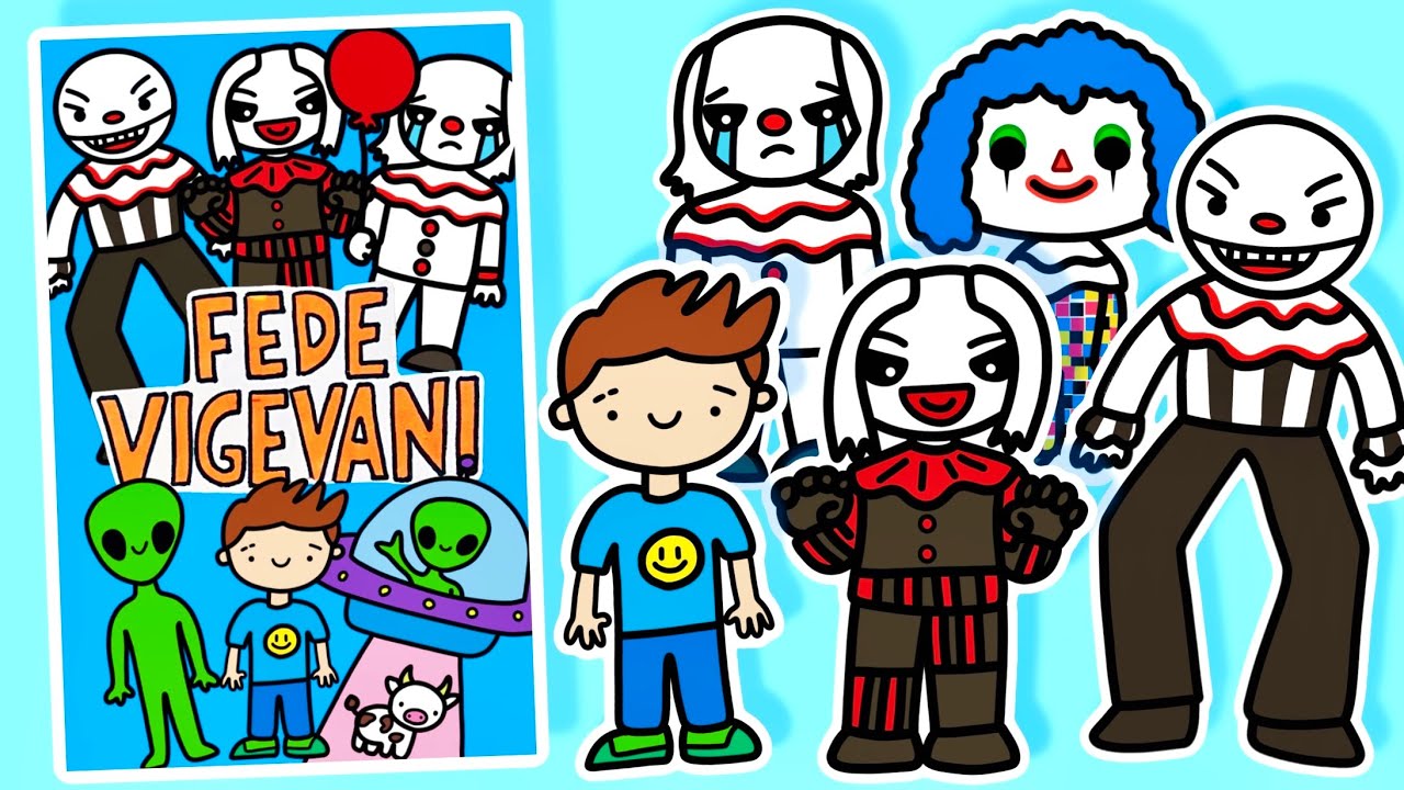 HAZ UN LIBRO PARA JUGAR DE FEDE VIGEVANI Y LOS PAYASOS DE LA DEEP WEB @Fede Vigevani