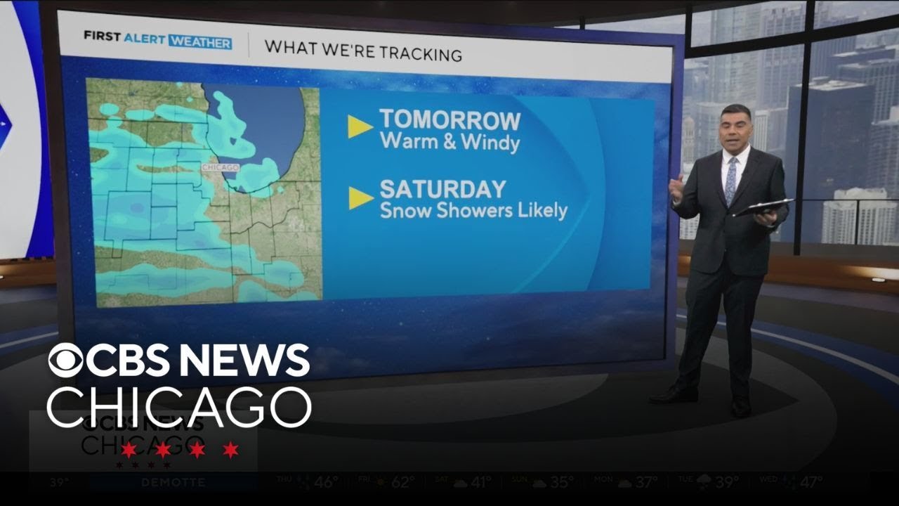 Chicago weather: Warm & windy Friday, snow likely Saturday