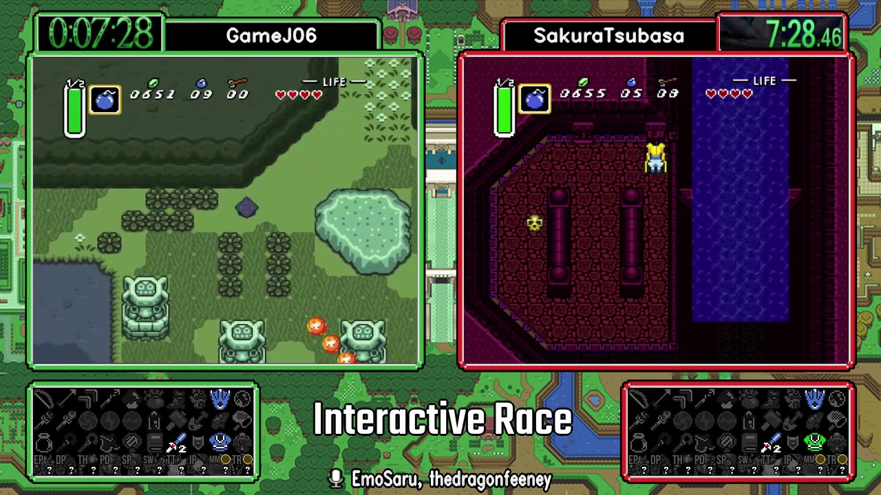 ALTTP Randomizer GameJ06 vs SakuraTsubasa Interactive Race