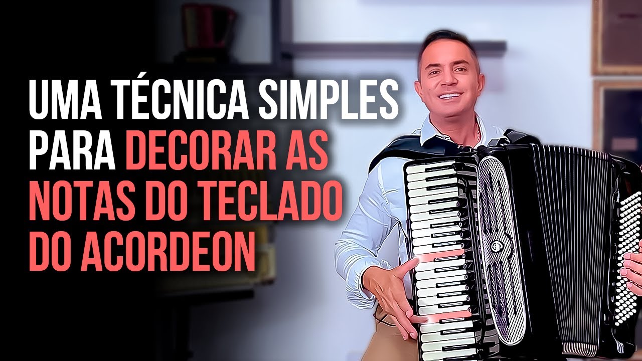 UMA TÉCNICA SIMPLES PARA DECORAR AS NOTAS DO TECLADO NO ACORDEON