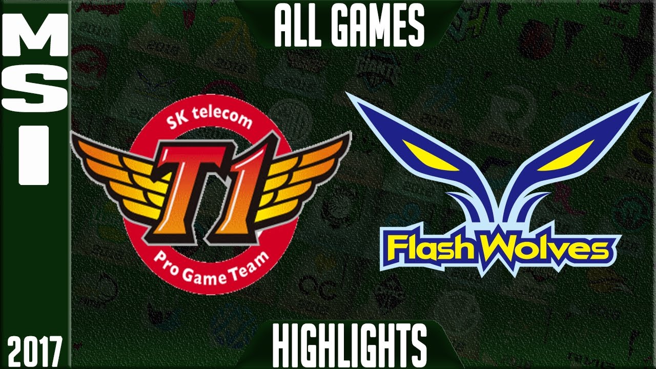 SKT vs FW Highlights ALL GAMES - Semifinal MSI 2017 - SK Telecom T1 vs Flash Wolves