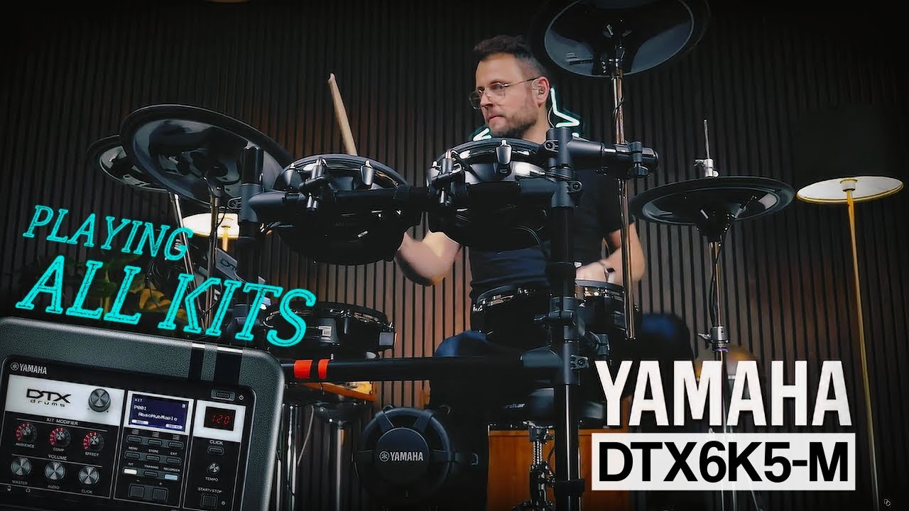 Yamaha DTX6K5-M e-drums Playing All Kits sound demo BINGE ALERT!