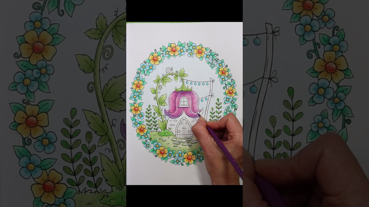 Color Along │ &bdquo;Little Worlds&ldquo; Coloring Book │ Polychromos