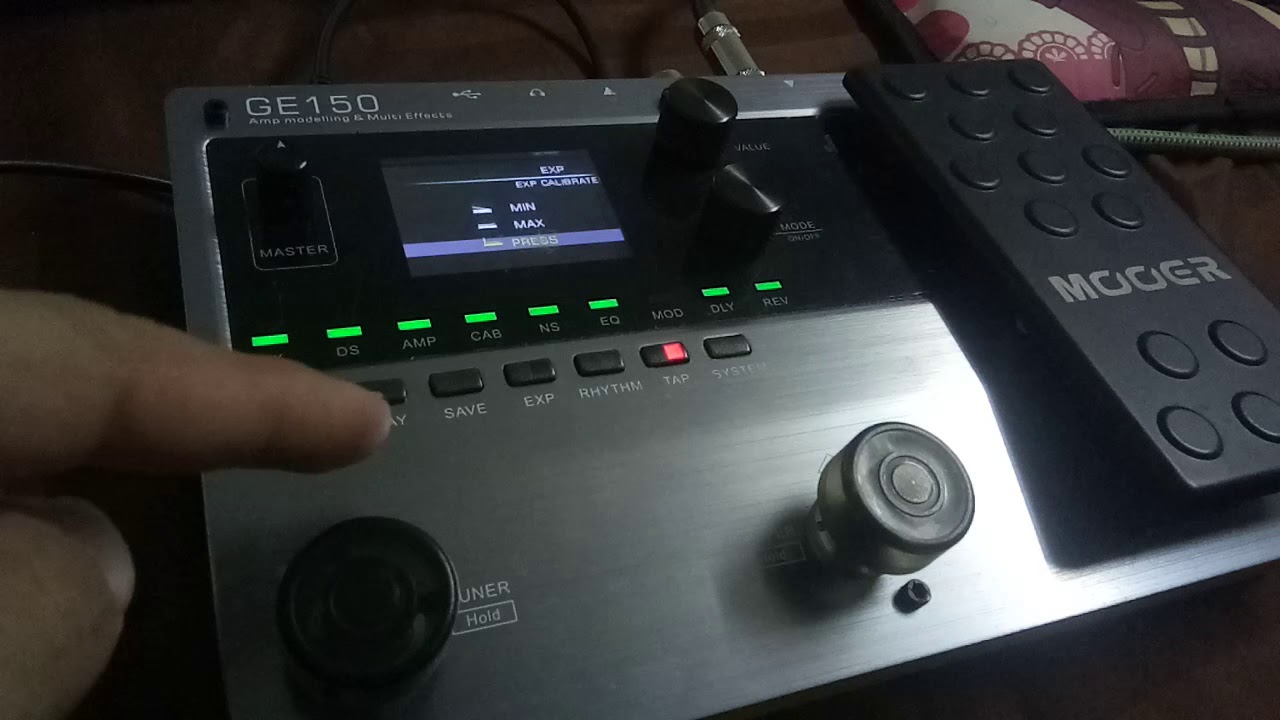 Mooer-GE150 สอนเซ็ต Pedal Vollume-Wah Wah
