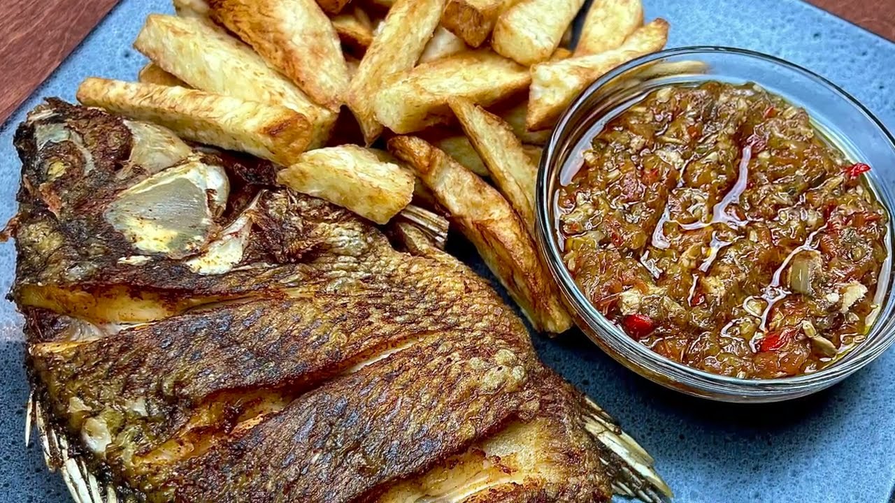 YAM W/ FISH & PEPPER SAUCE || Quick & Easy