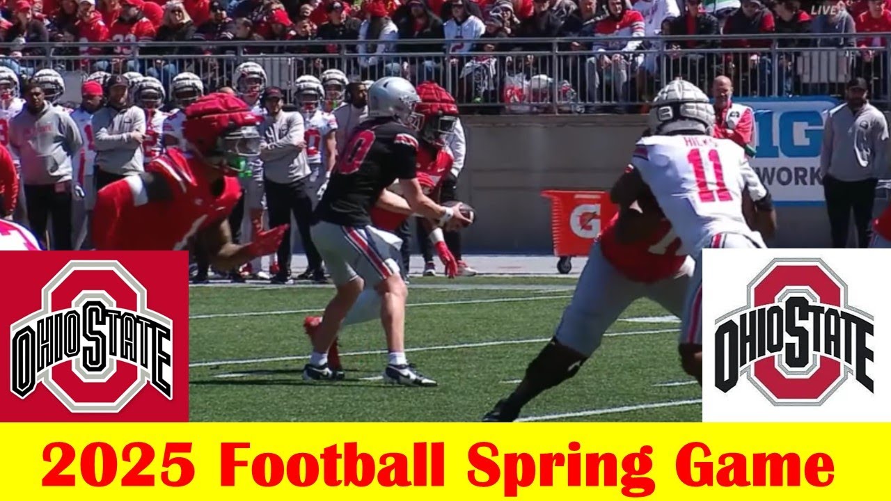 Team Scarlet vs Team Gray, 2025 Ohio State Football Spring Game Highlights