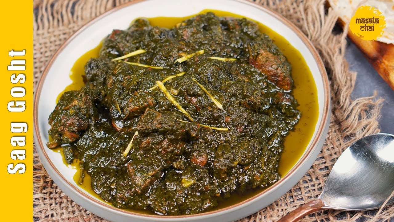 Authentic Saag Gosht | Palak Mutton | Mutton Saagwala | Masala Chai