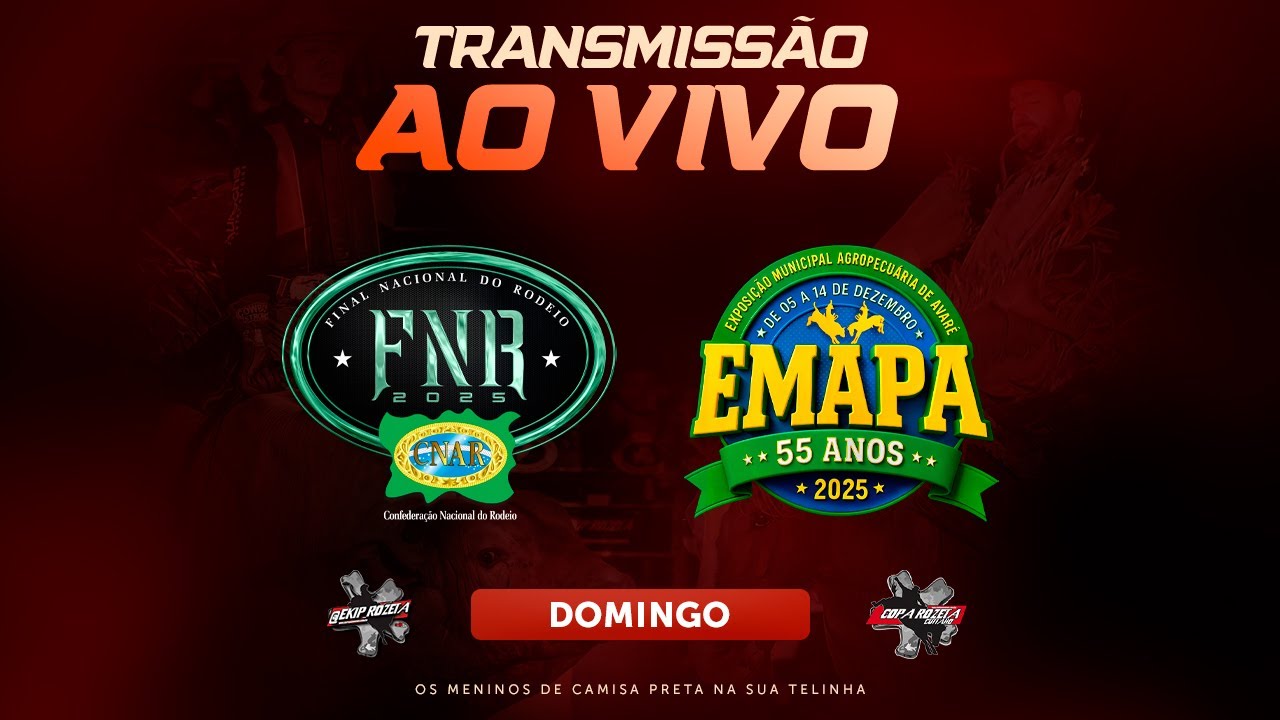 AVAR&Eacute;-SP 2025 | FNR | DOMINGO (AO VIVO)
