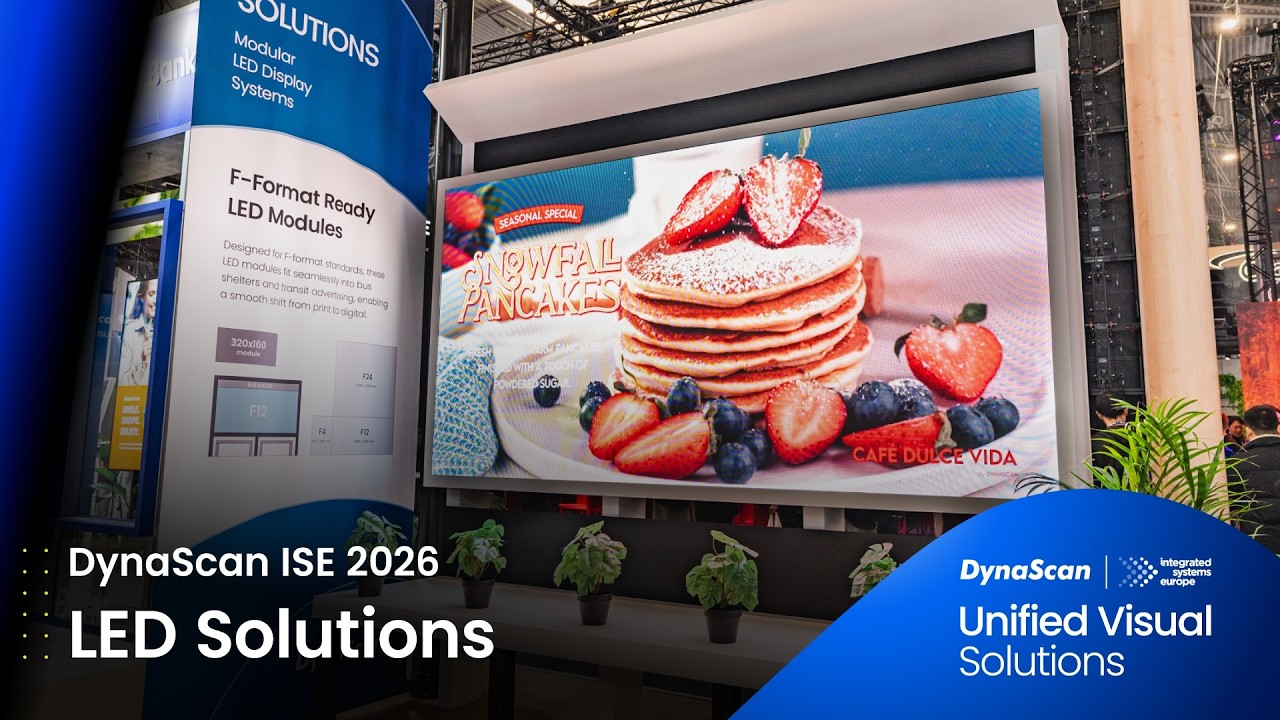 DynaScan LED Solutions at ISE 2026 | Flexible, High-Brightness Display Platform