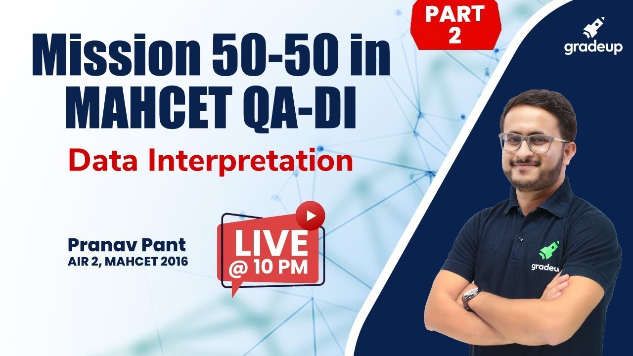 Data Interpretation | Mission 50-50 in MAHCET QA/DI | MAHCET MBA 2021 | Part-2 | Gradeup
