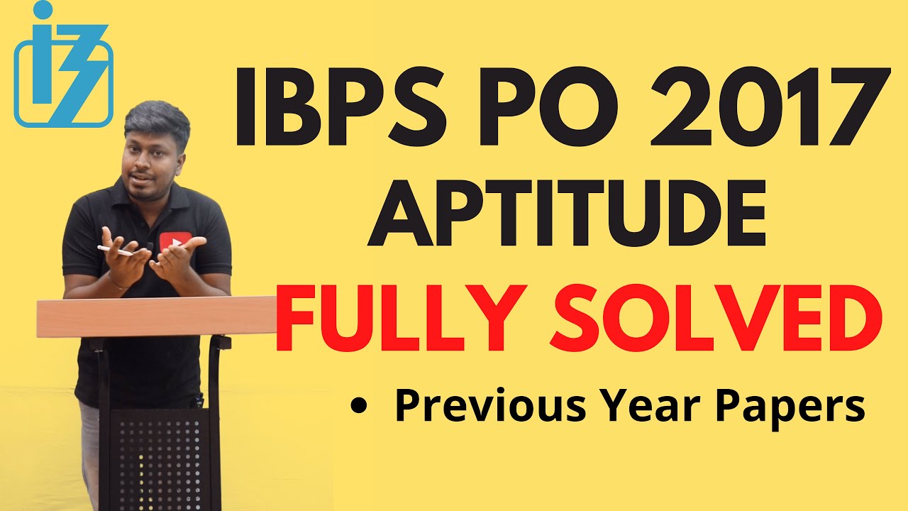 IBPS PO 2017 (Способности) || Практические работы прошлого года