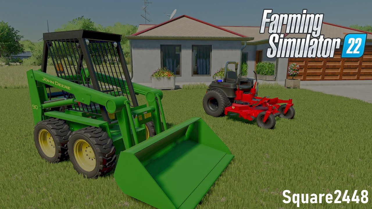 Buying A CHEAP Skidsteer & First Time Mowing Yard! | Xbox | FS22 Homeowner