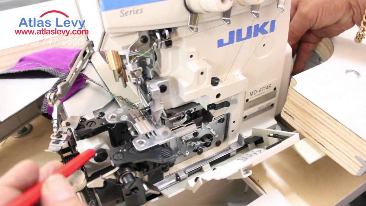 Juki Overlock MO-6714S — как заправить машину ниткой
