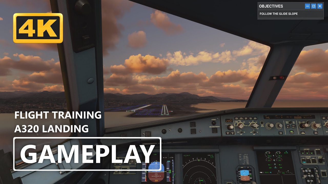 MSFS Gameplay 4K | Microsoft Flight Simulator - A320 LANDING [GeForce RTX 3070]