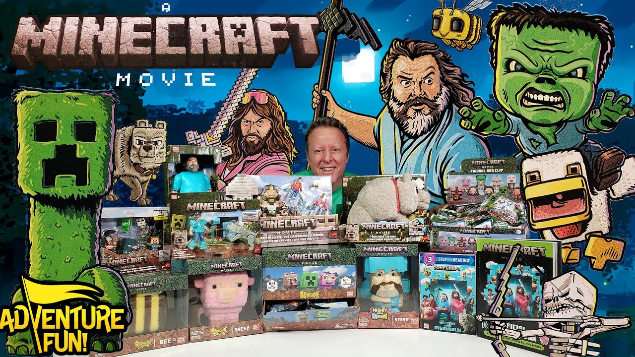 A Minecraft Movie Official Movie Trailer Ultimate Toy Action Figures Collection!