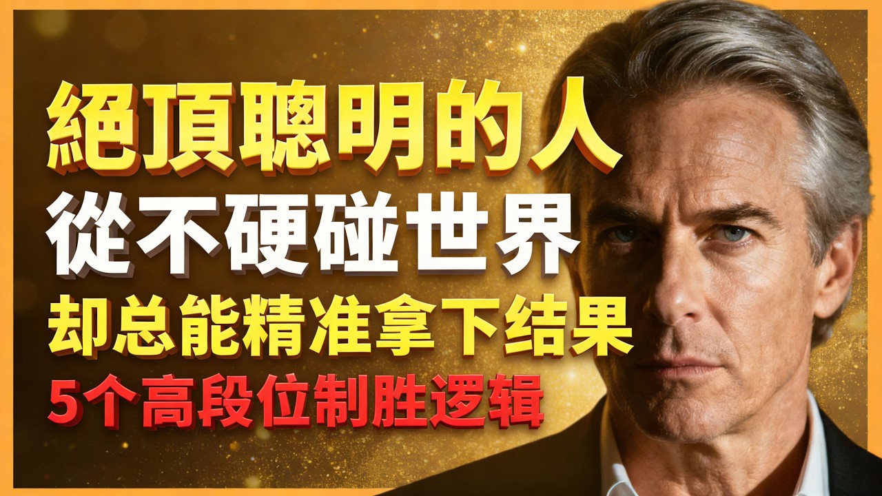 異常聰明的人：從不硬碰世界，卻總能精準拿下結果｜5 個高段位制勝邏輯！ #人生智慧 #心理學 #人性 #思維模式 #成功哲理