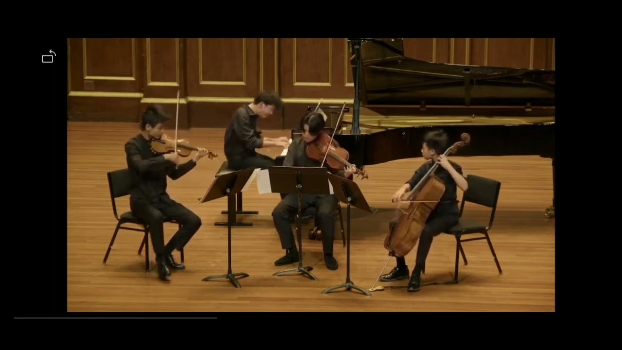 Brahms Piano Quartet #1 in G minor, op  25, IV  Rondo alla Zingarese, Baiyi Tao