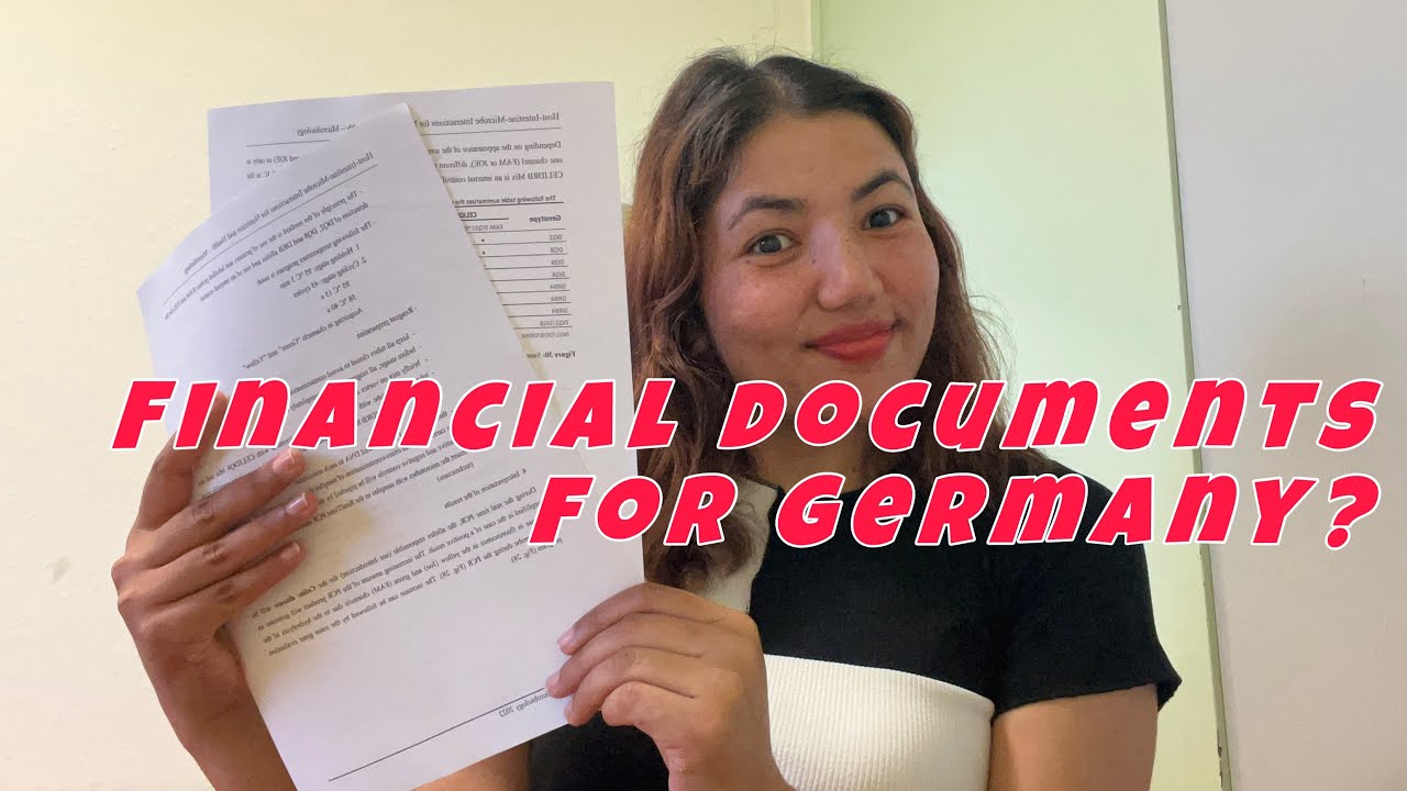 Financial Documents Needed to Apply for a Student Visa in Germany - Student in Germany
