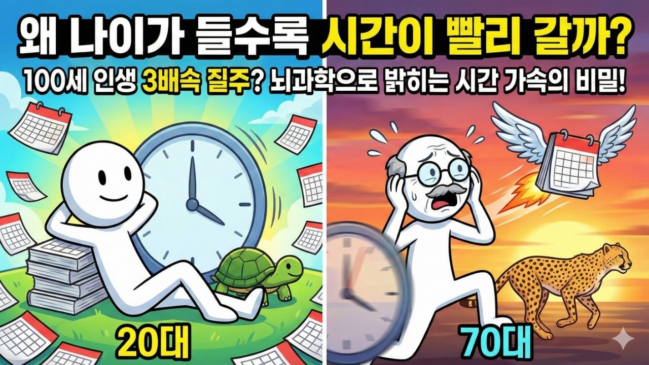 분명 어제가 새해였는데    나이가 들수록 시간이 광속으로 흐르는 소름 돋는 이유