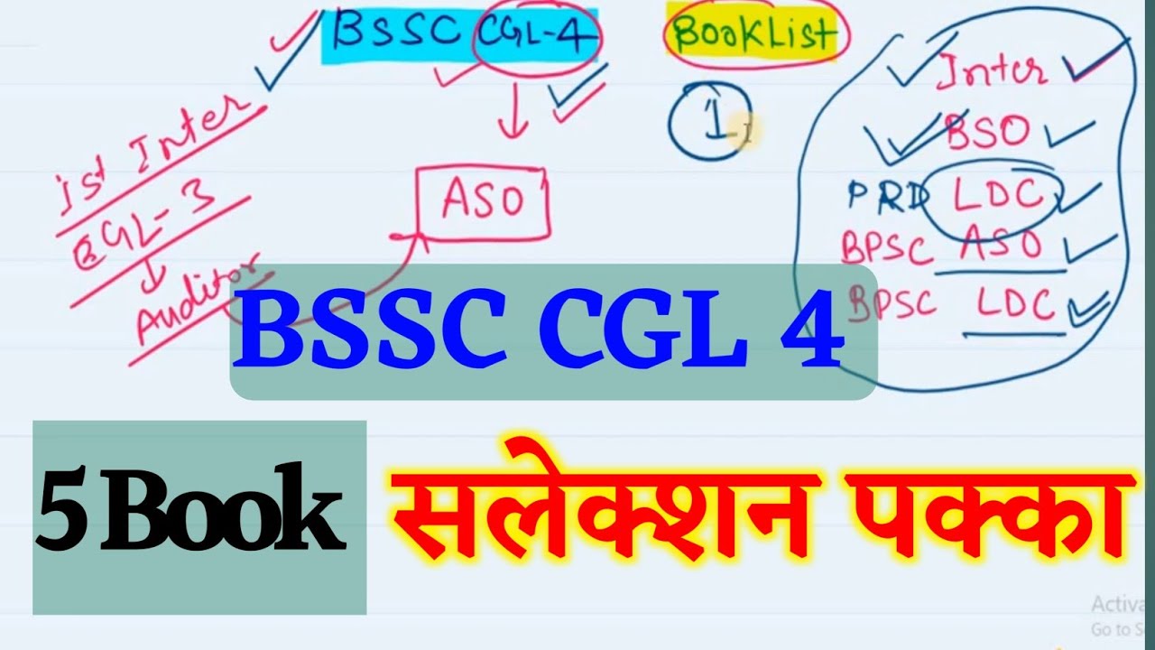 BSSC CGL 4 BOOKLIST 📚|| BSSC ALL EXAM BOOKLIST||  iq world