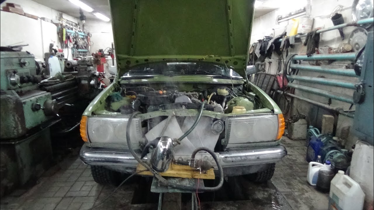 Испытание устройства для промывки печек авто.
