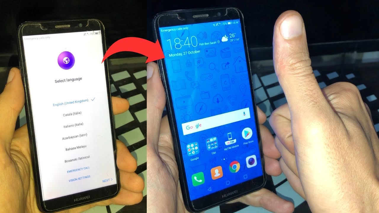 Разблокировка FRP для Huawei Y5 2018 &mdash; обход аккаунта Google для Huawei DRA-L01