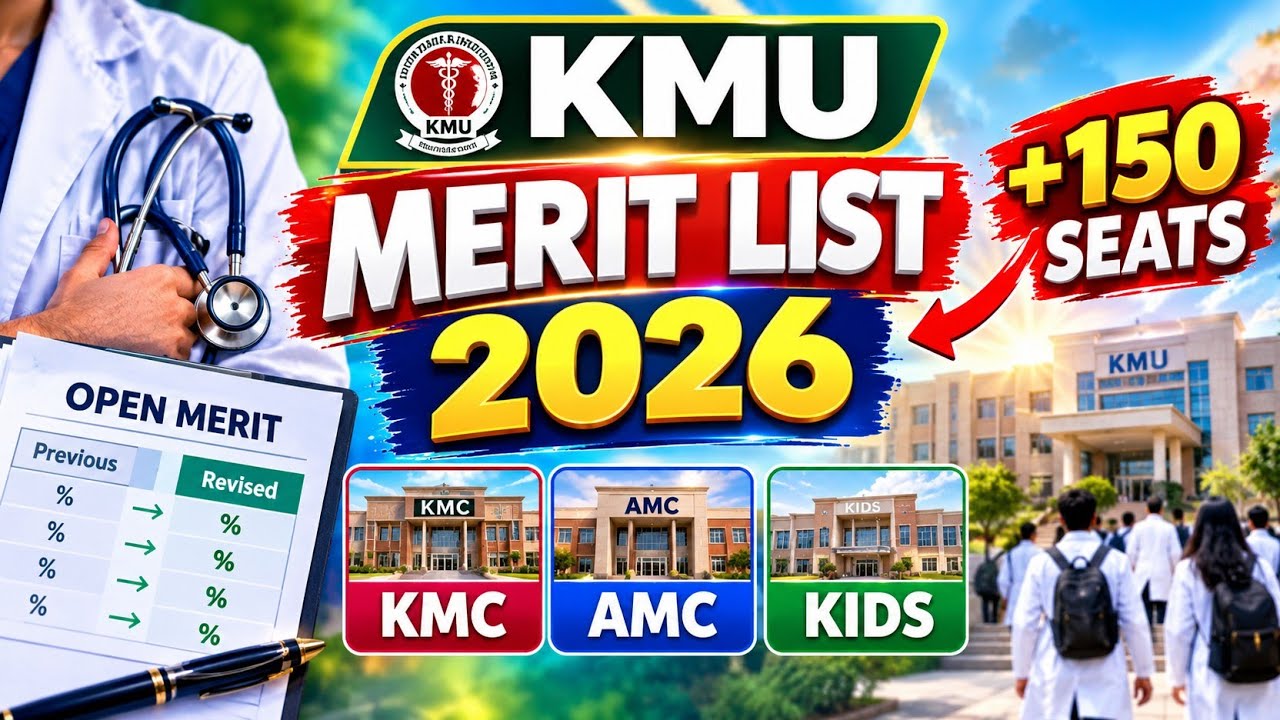 MDCAT 1st Merit List 2026 All Colleges | Open Merit Closing Aggregate After 150 Additional Seats
