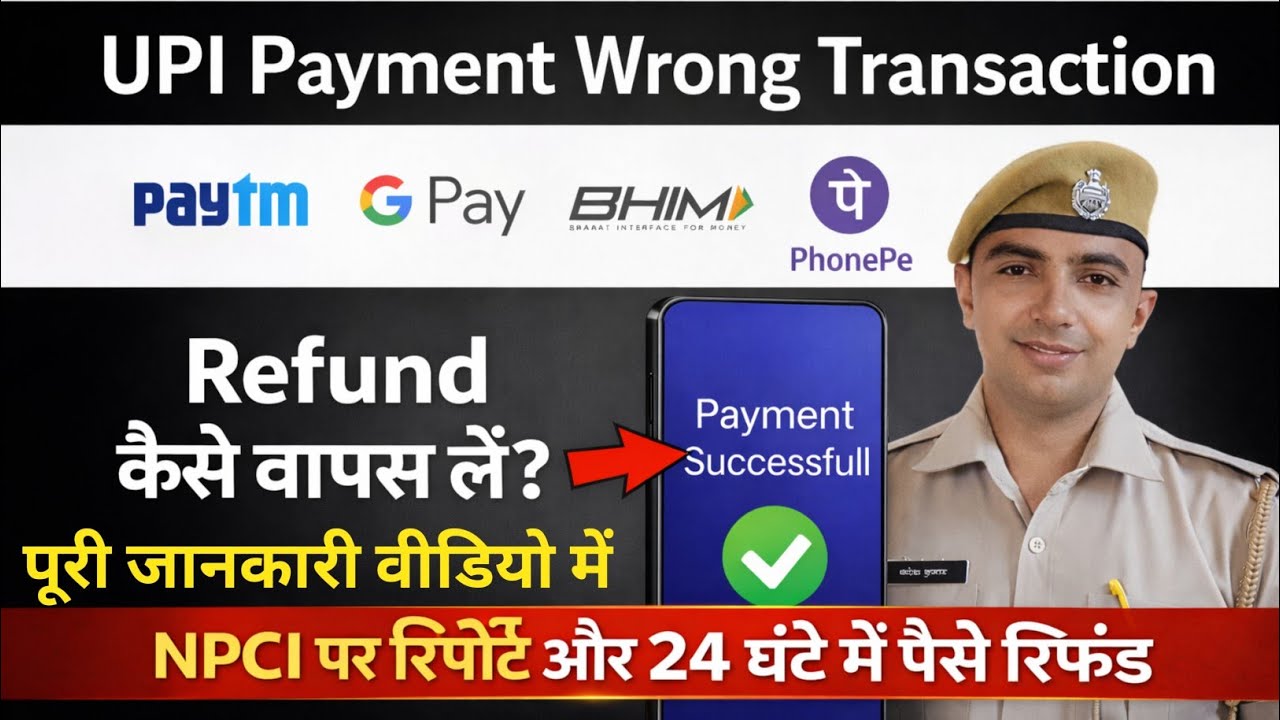 UPI Payment Wrong Transaction? How to Get Money Back in 24 Hours | NPCI Refund Process