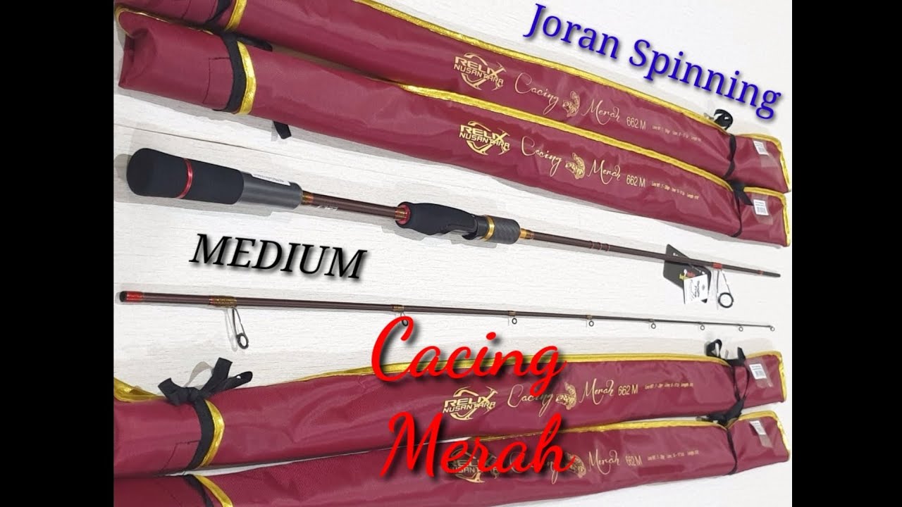 Review Joran Cacing Merah spinning 662M 8-17LBS dari Relix Nusantara