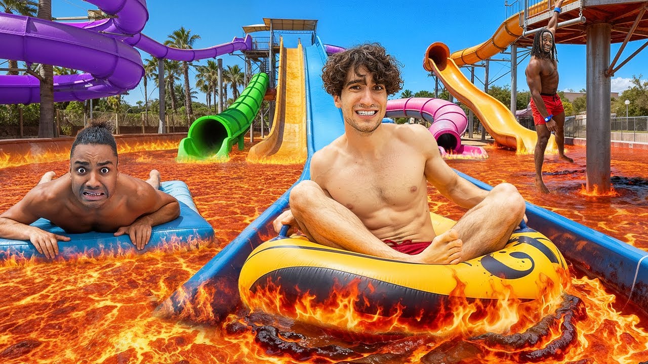 DER BODEN IST LAVA im WASSERPARK! 🔥 (ft. Rick, Tom)