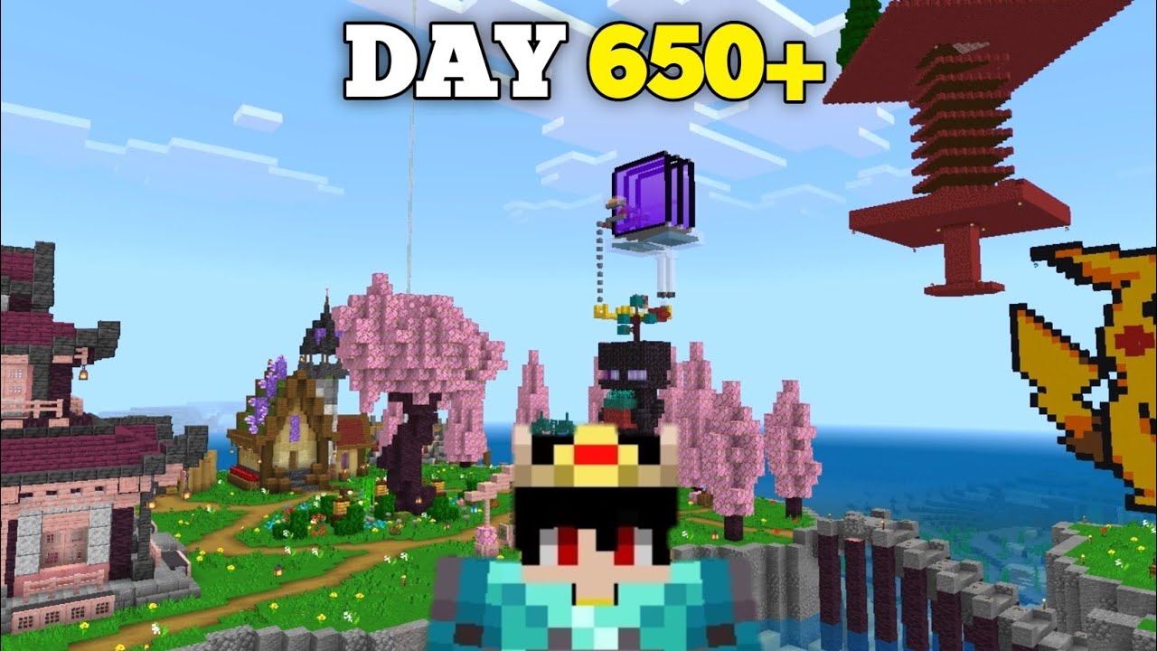 650+ day Minecraft Pe world tour + world download (No cheats)
