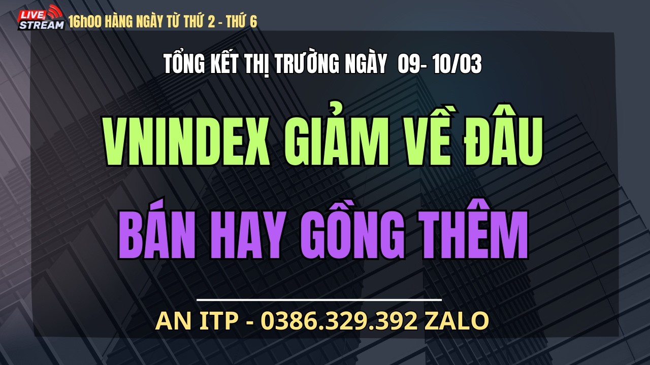 Giải Phẫu Sau Giờ Khớp Lệnh | Vnindex Giảm Về Đâu | Bán Hay Gồng Thêm?