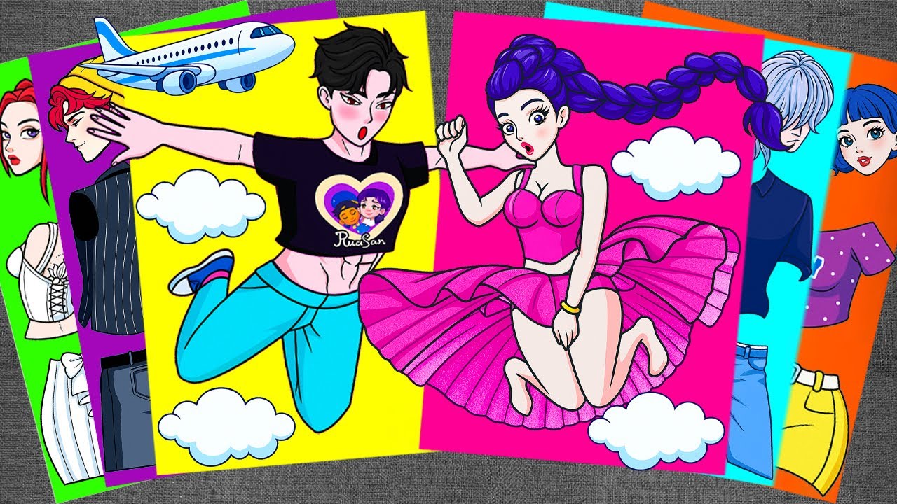 [🌈Paper diy🌈] Fly with Love! HUNTRIX RUMI & JINU SAJA Soar Above the Clouds - KPOP DEMON HUNTERS